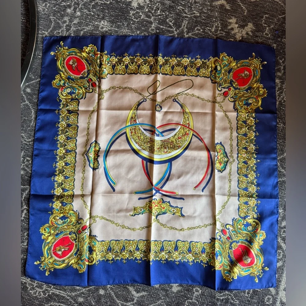 Vintage silk Shanghai scarf